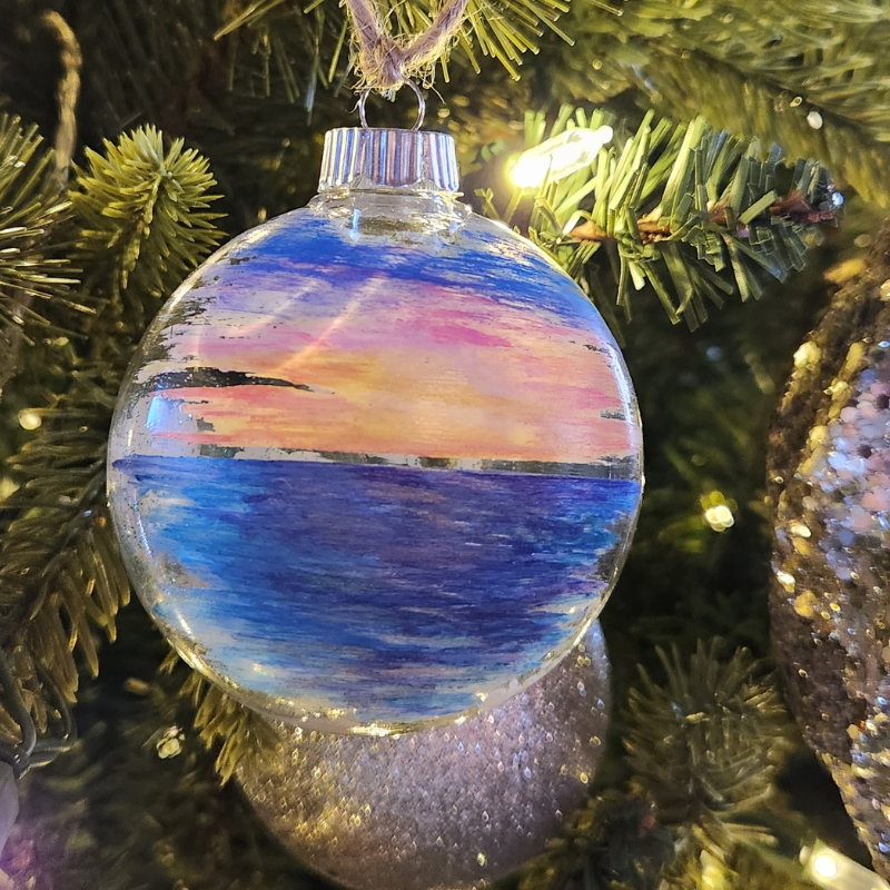 Hawaiian Sunset Disc Ornament!