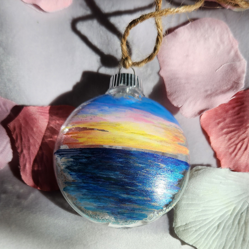 Hawaiian Sunset Disc Ornament!