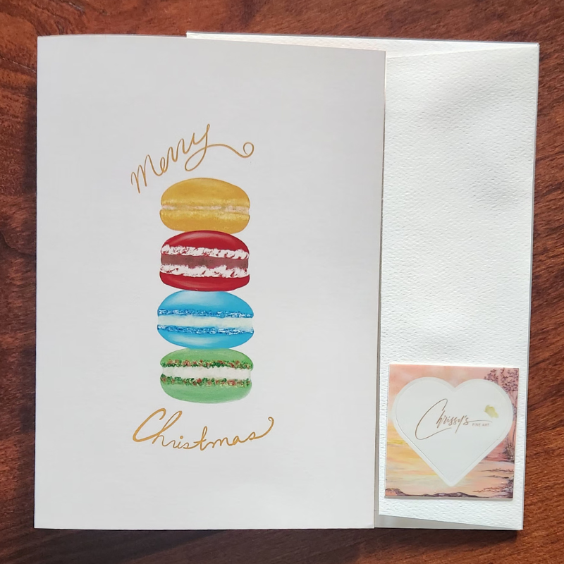 Holiday Macaroons! Boxed Greeting Cards 5 - Count