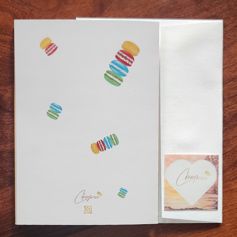 Holiday Macaroons! Boxed Greeting Cards 5 - Count