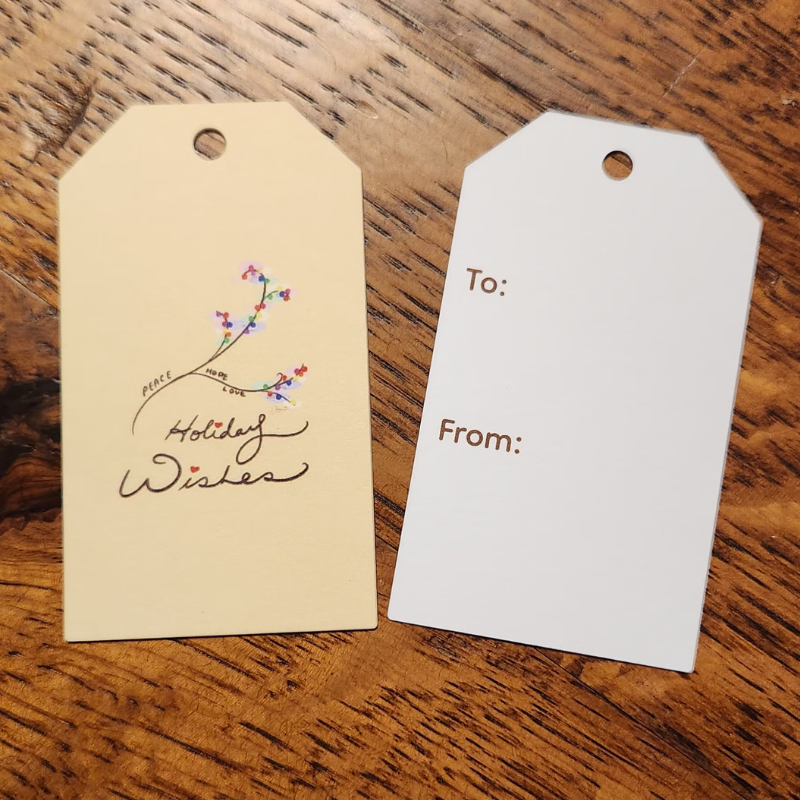 Holiday Lights! Holiday Gift Tag Package 3 Count