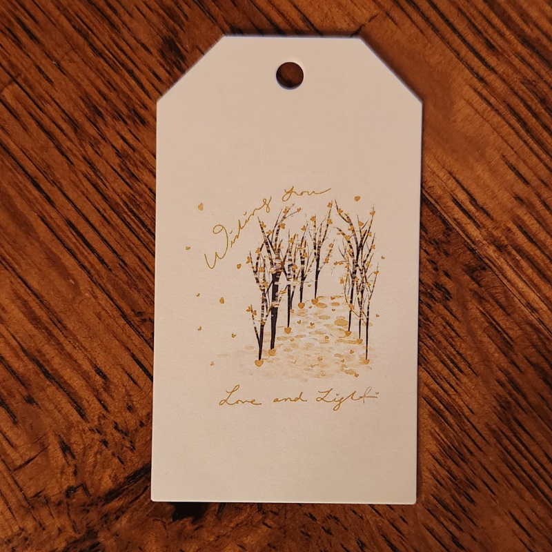 Love and Light! Holiday Gift Tag Package 3 Count