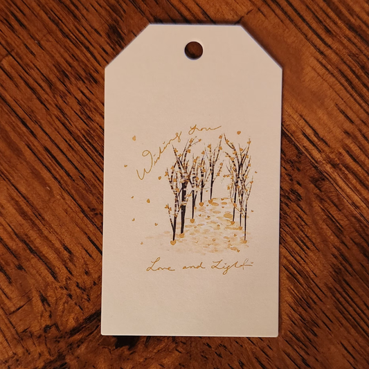 Love and Light! Holiday Gift Tag Package 3 Count