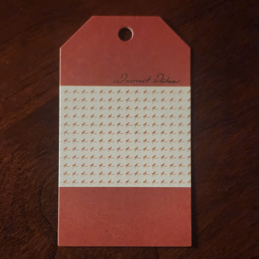 Red Christmas Bows! Holiday Gift Tag Package 3 Count