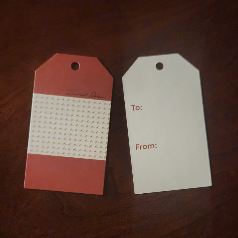 Red Christmas Bows! Holiday Gift Tag Package 3 Count