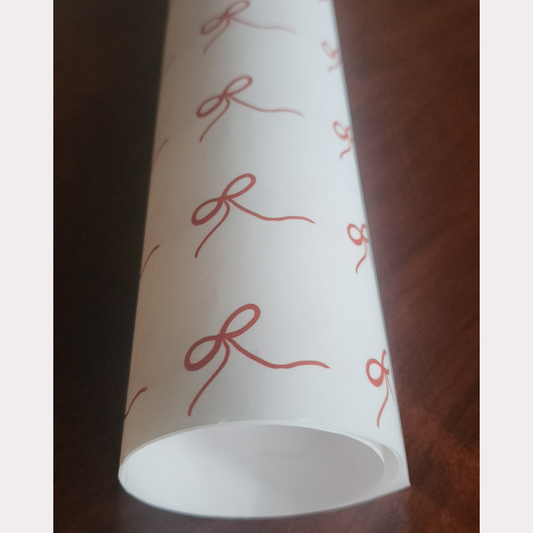 Red Ribbons! Gift Wrap Sheets, Pack of 3