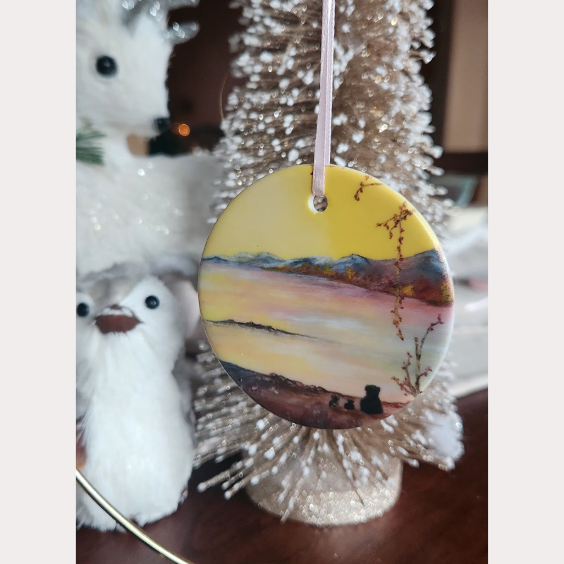 Treasured Moments! Round Ceramic Ornament