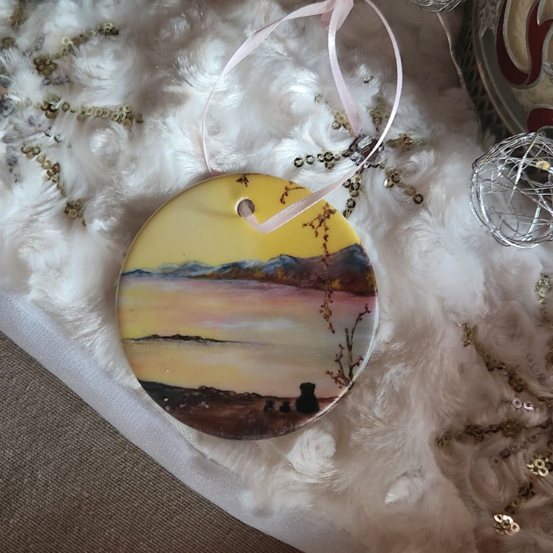 Treasured Moments! Round Ceramic Ornament