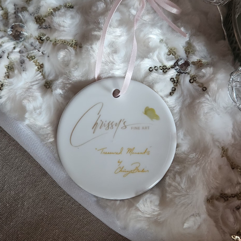 Treasured Moments! Round Ceramic Ornament
