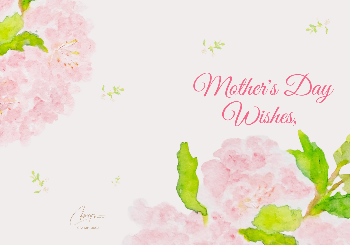 Delicate Petals! Mother's Day Greeting Card