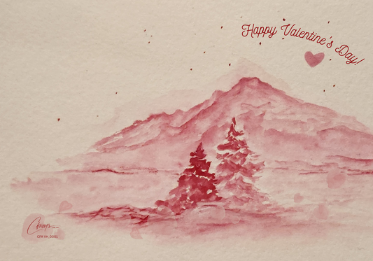 Mountains of Love! Valentine's Day Greeting Card